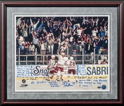 Stephane Matteau Signed 1994 Eastern Conference Final Game 7 Goal Framed Photograph (Steiner)